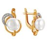 z2-8531 Серьги с жемчугом. Серебро 925. 
