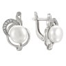 z2-8531 Серьги с жемчугом. Серебро 925. 