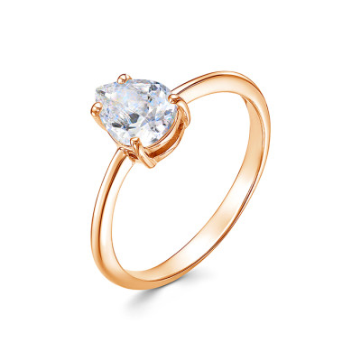 z1-10481 Кольцо с фианитами. Золото 585.