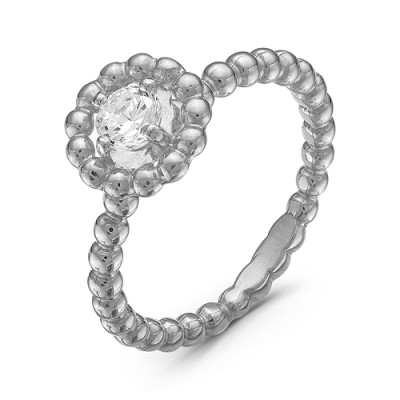 z1-8848 Кольцо с фианитами. Серебро 925.