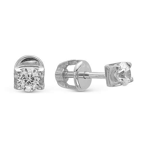 z2-8772 Серьги с фианитами. Серебро 925.  