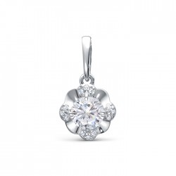 z3-10654 Подвеcка с фианитами. Серебро 925.
