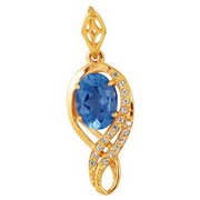 z3-7613 Подвеcка с фианитами. Серебро 925.