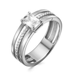 z1-11264 Кольцо с фианитами. Серебро 925.