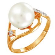 z1-8331 Кольцо с жемчугом. Золото 585. 