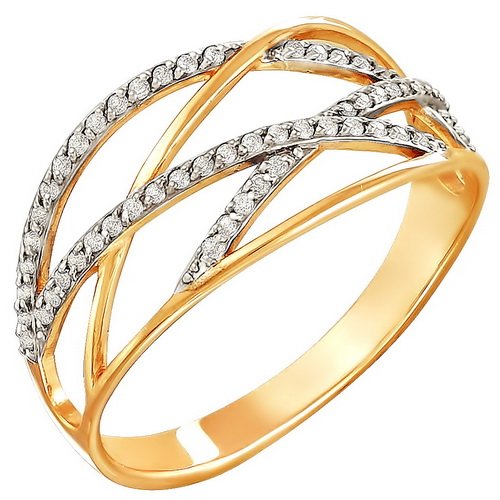 z1-8715 Кольцо с фианитами. Золото 585. 