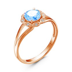 z1-9495 Кольцо с полудрагоценными вставками. Золото 585.