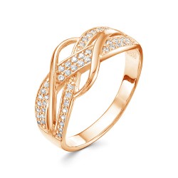 z1-10026 Кольцо с фианитами. Золото 585.