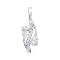 z3-10090 Подвеcка с фианитами. Серебро 925.