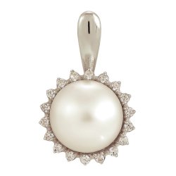 z3-8043 Подвеска с жемчугом. Серебро 925.