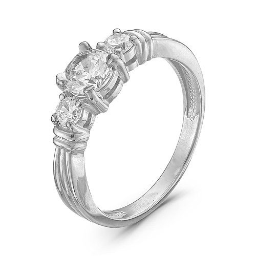 z1-8852 Кольцо с фианитами. Серебро 925.  