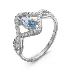 z1-8915 Кольцо с фианитами. Серебро 925.