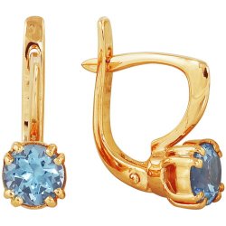 z2-396 Серьги с фианитами. Серебро 925.