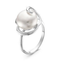 z1-9120 Кольцо с жемчугом. Серебро 925.