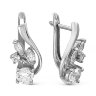 z2-9155 Серьги с фианитами. Золото 585. 