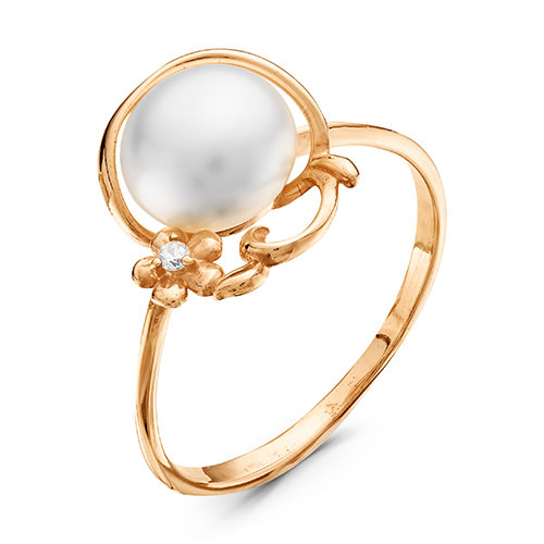 z1-9288 Кольцо с жемчугом. Золото 585. 