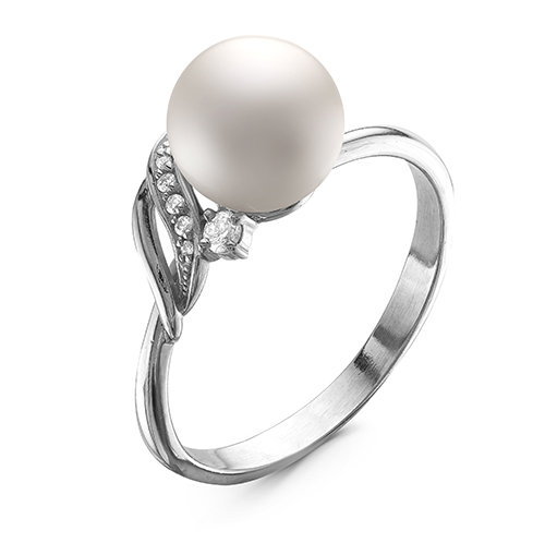 z1-9388 Кольцо с жемчугом. Серебро 925. 