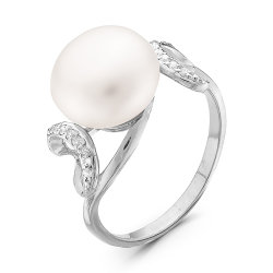 z1-8899 Кольцо с жемчугом. Серебро 925.