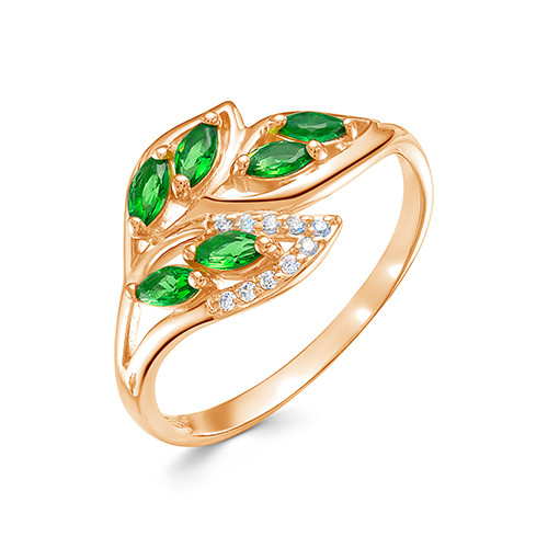 z1-10291 Кольцо с фианитами. Золото 585. 