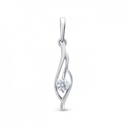 z3-10634 Подвеcка с фианитами. Серебро 925.