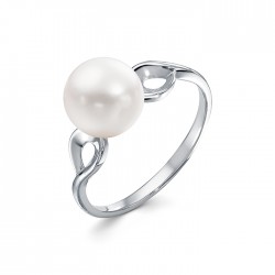 z1-10662 Кольцо с жемчугом. Серебро 925.