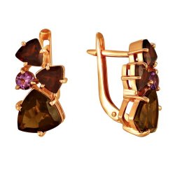 z2-8741 Серьги с фианитами. Серебро 925.