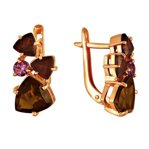 z2-8741 Серьги с фианитами. Серебро 925. 