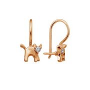 z2-7735d Детские серьги.Золото 585.