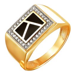 z1-8666 Мужская печатка. Золото 585.