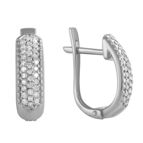 z2-7938 Серьги с фианитами. Серебро 925. 