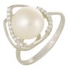 z1-7848 Кольцо с жемчугом. Серебро 925. 