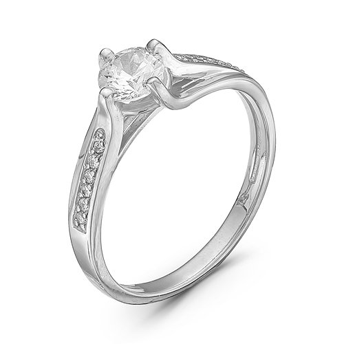 z1-8974 Кольцо с фианитами. Серебро 925. 