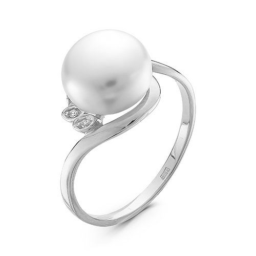z1-9229 Кольцо с жемчугом. Серебро 925. 