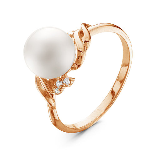 z1-9435 Кольцо с жемчугом. Золото 585. 