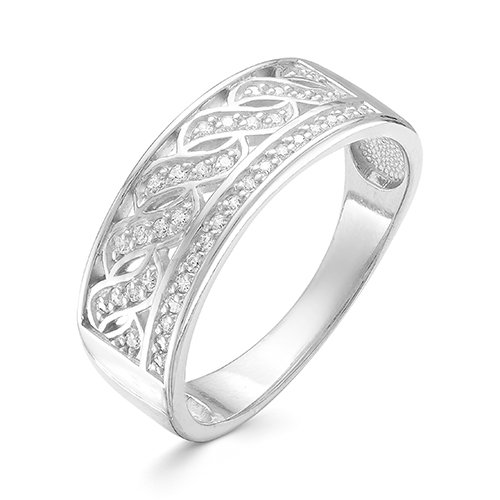 z1-9580 Кольцо с фианитами. Серебро 925. 