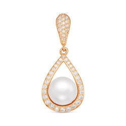 z3-9815 Подвеска с жемчугом. Золото 585.