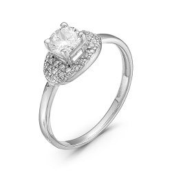 z1-8975 Кольцо с фианитами. Серебро 925.