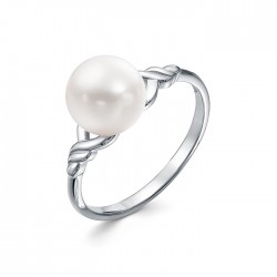 z1-10660 Кольцо с жемчугом. Серебро 925.