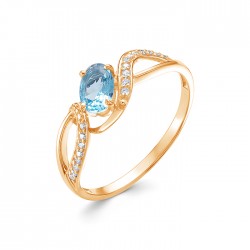 z1-9771 Кольцо с полудрагоценными вставками. Золото 585.