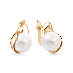 z2-10889 Серьги с жемчугом. Золото 585.