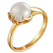 z1-8597 Кольцо с жемчугом. Золото 585.