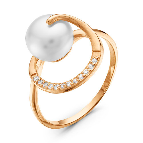 z1-9292 Кольцо с жемчугом. Золото 585. 