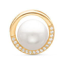 z3-9293 Подвеска с жемчугом. Золото 585.