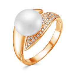 z1-9548 Кольцо с жемчугом. Золото 585.