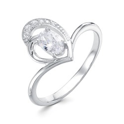 z1-9884 Кольцо с фианитами. Серебро 925.