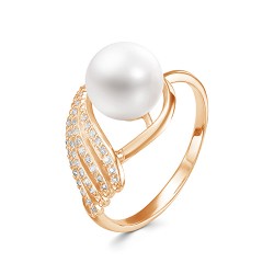 z1-9986 Кольцо с жемчугом. Золото 585.