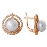 z2-7777 Серьги с жемчугом. Серебро 925. 