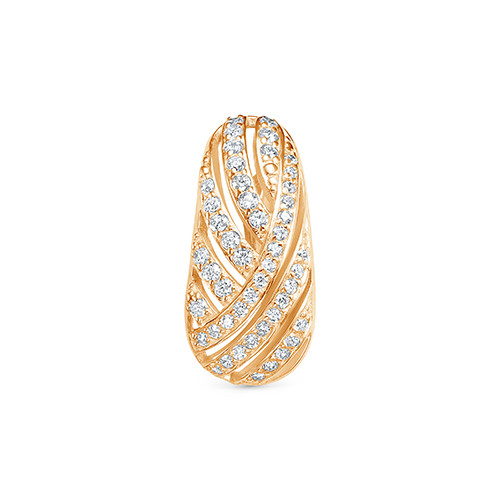 z 3-10197 Подвеска с фианитами. Золото 585. 