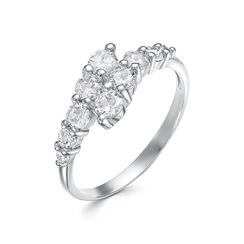 z1-10093 Кольцо с фианитами. Серебро 925. 