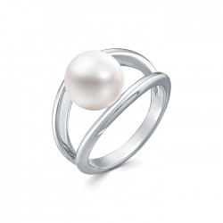 z1-10587 Кольцо с жемчугом. Серебро 925.